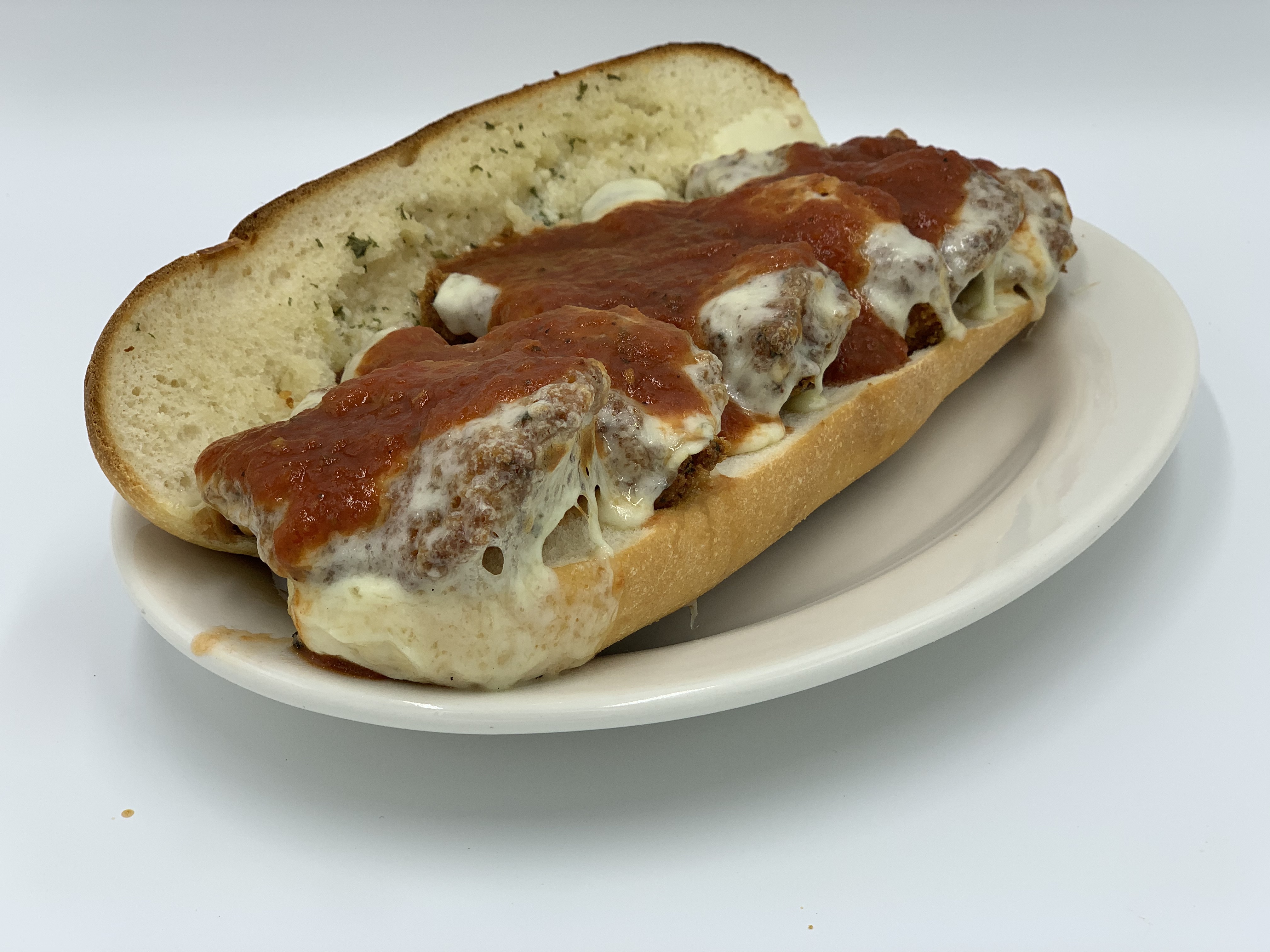 Order Eggplant Parmigiana Sandwich food online from Mario's Pizzeria of Seaford store, Seaford on bringmethat.com