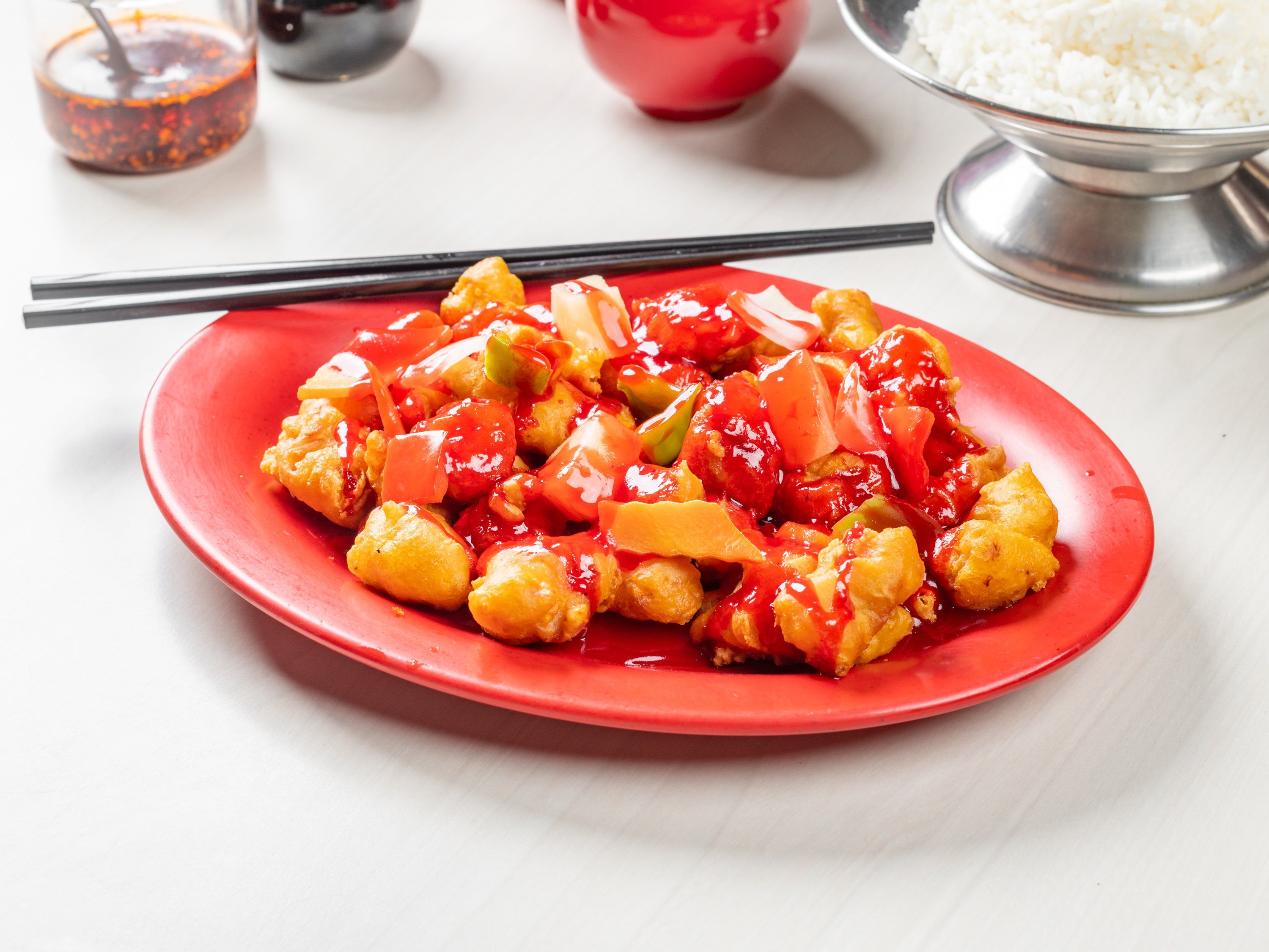 Order Sweet and Sour Pork food online from Hunan Palace store, El Paso on bringmethat.com