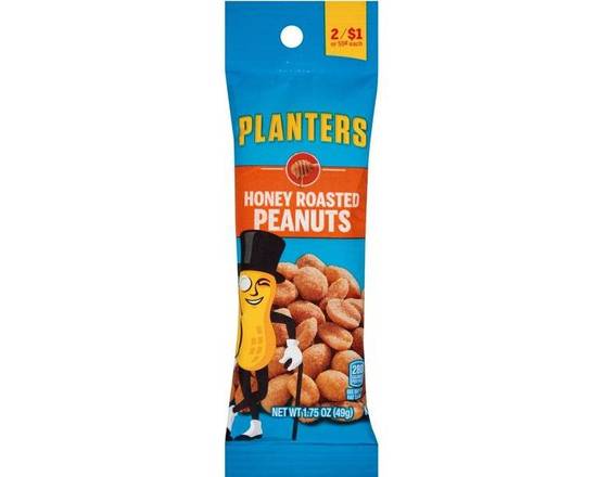 Order Planters Honey Roasted Peanuts, 1.75oz  food online from Tenderloin Liquor store, San Francisco on bringmethat.com