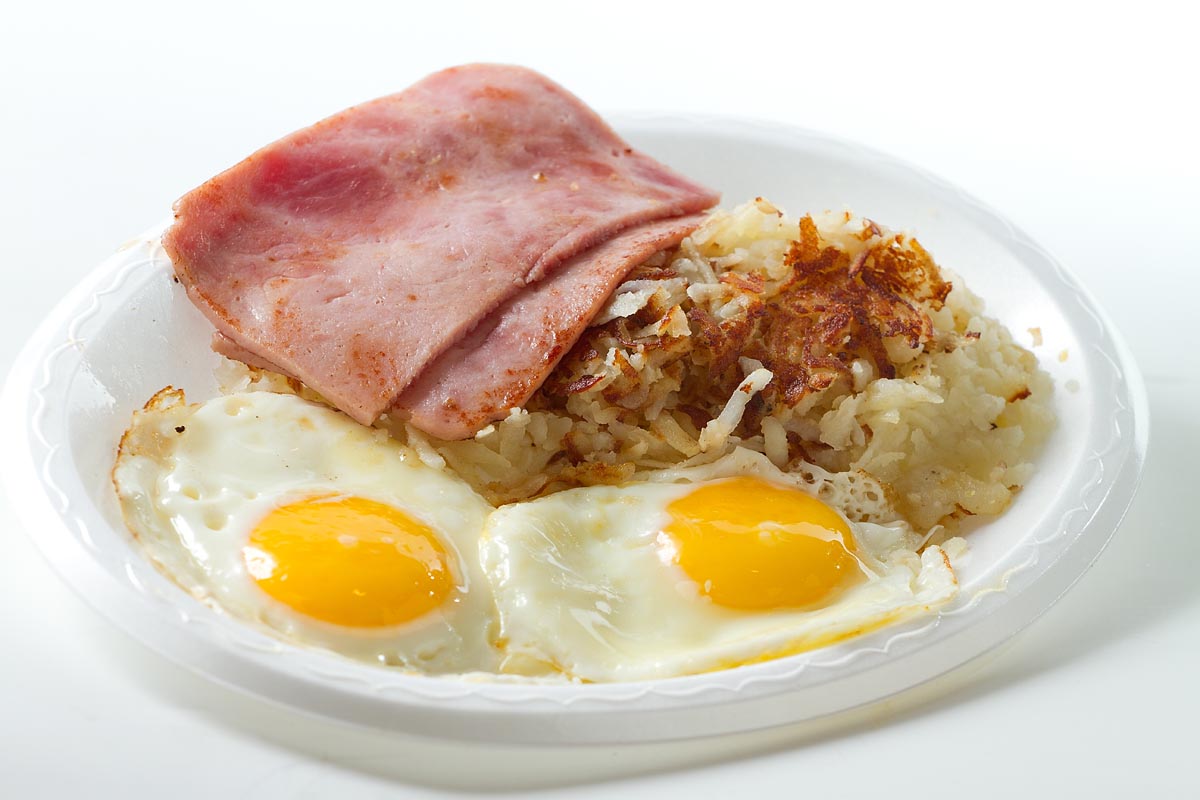 Order Ham and Eggs with Hashbrowns food online from Billy Goat Tavern store, Chicago on bringmethat.com