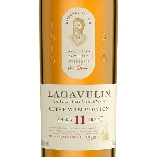 Order Lagavulin 11 Yr Offerman Edition Scotch food online from Flask Fine Wine & Whisky store, Studio City on bringmethat.com