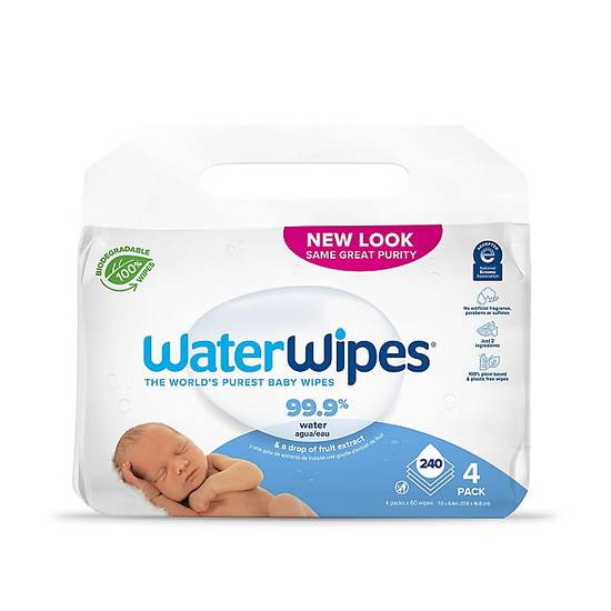 Order WaterWipes® Biodegradable 240-Count Baby Wipes food online from Bed Bath & Beyond store, St. Peters on bringmethat.com