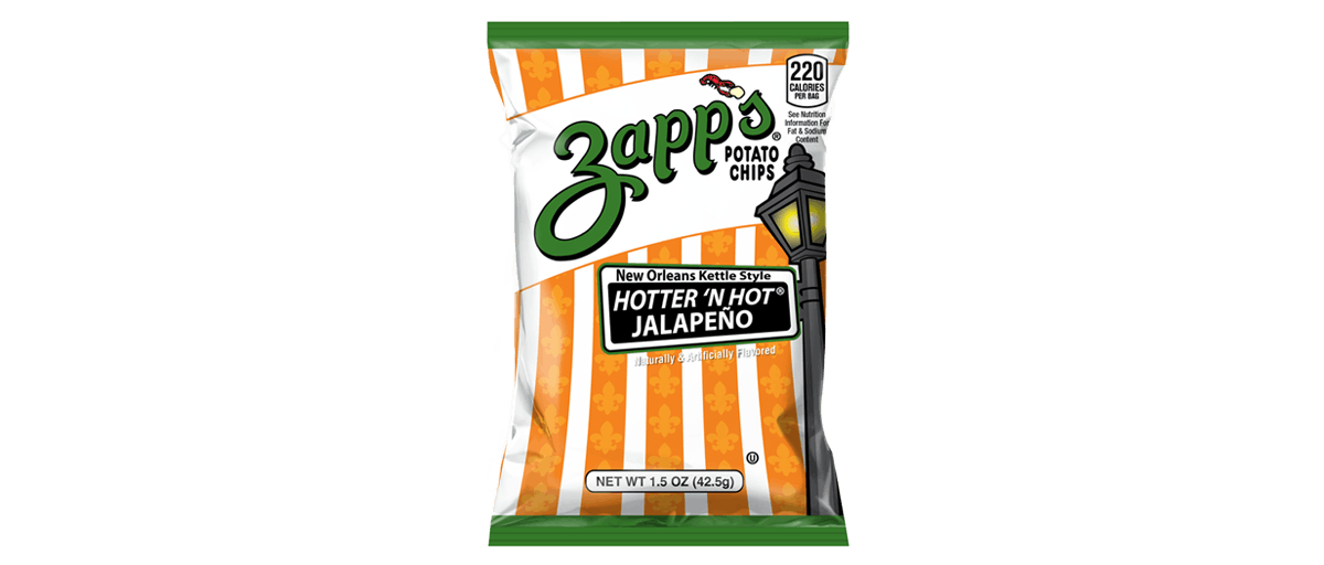 Order Zapp's Hotter 'N Hot Jalapeño Chips food online from Potbelly store, Kildeer on bringmethat.com
