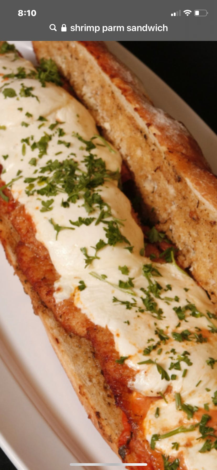 Order Veal Parmigiana Sandwich - 10" food online from Il Forno store, Branchburg on bringmethat.com