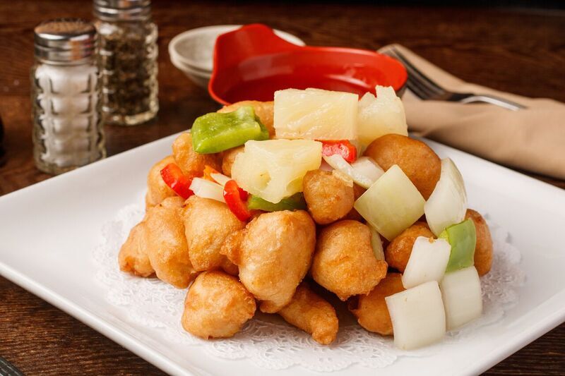 Order Sweet and Sour Pork food online from Sakura Japanese & Chinese Cuisine store, Victoria on bringmethat.com