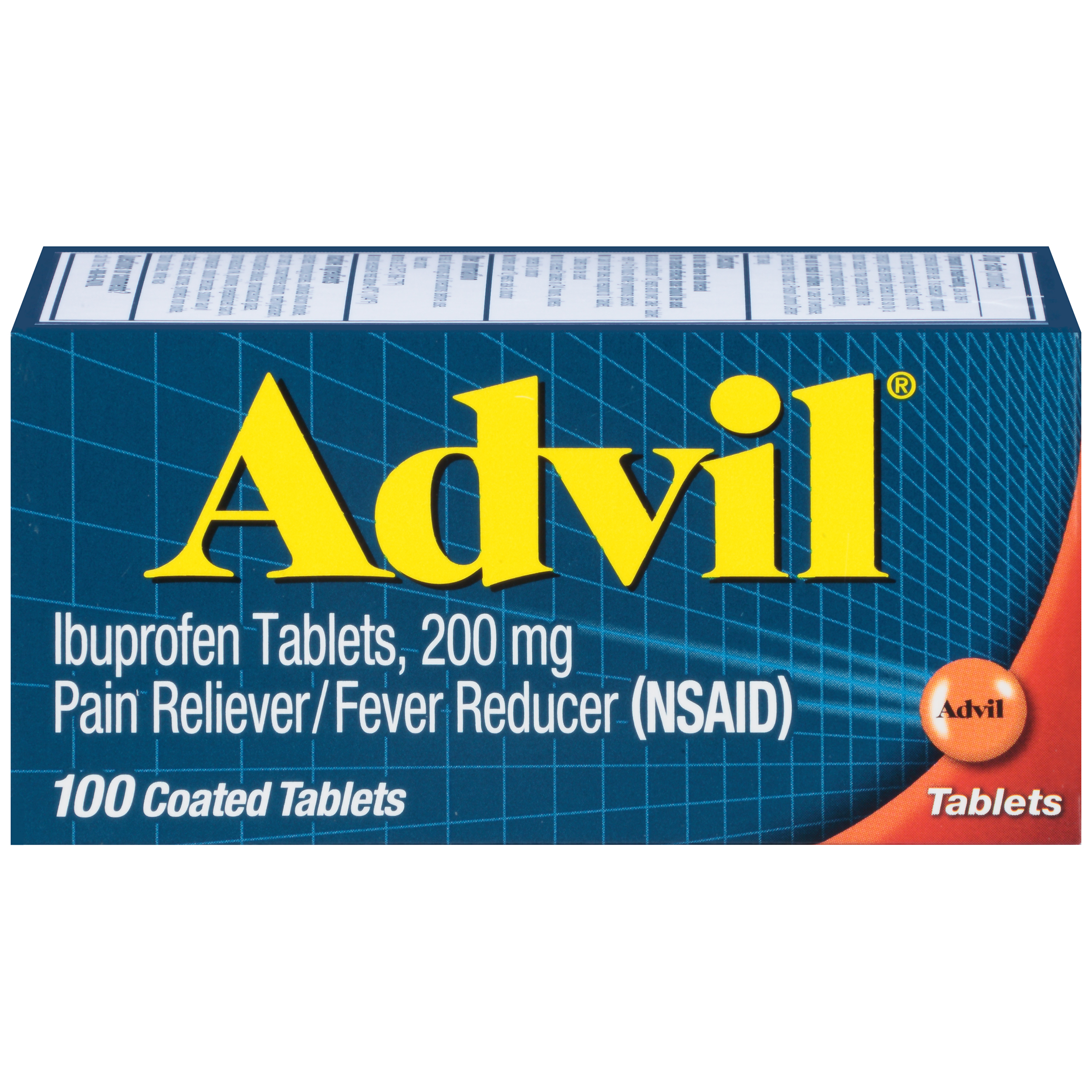 Order Advil Pain Reliever/Fever Reduce Ibuprofen Tablets - 200mg, 100 ct food online from Rite Aid store, MILLER PLACE on bringmethat.com