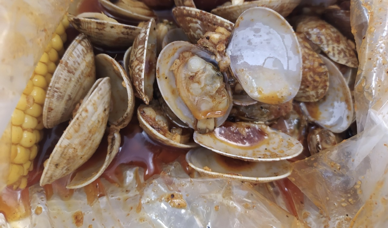 Order (L) Clams food online from Rubys Cajun store, Cherry Hill on bringmethat.com