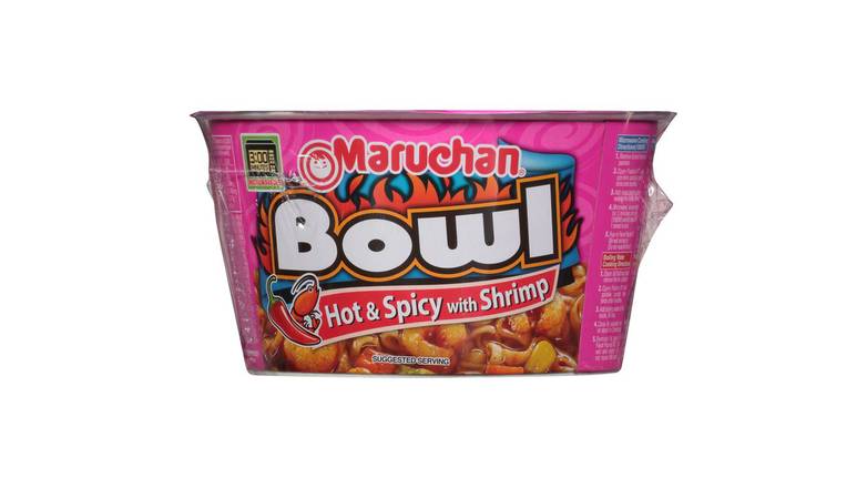 Order Maruchan Bowl Hot & Spicy with Shrimp food online from Route 7 Food Mart store, Norwalk on bringmethat.com