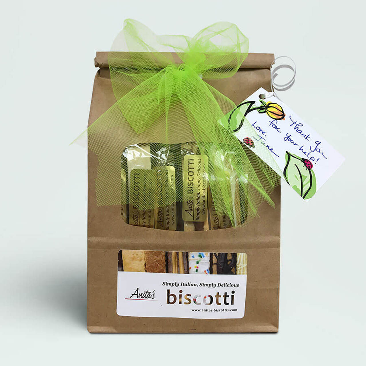 Order Build-a-Gift - Choose Your 12 Gourmet Biscotti Flavors food online from Anita Biscottis store, Sinking Spring on bringmethat.com