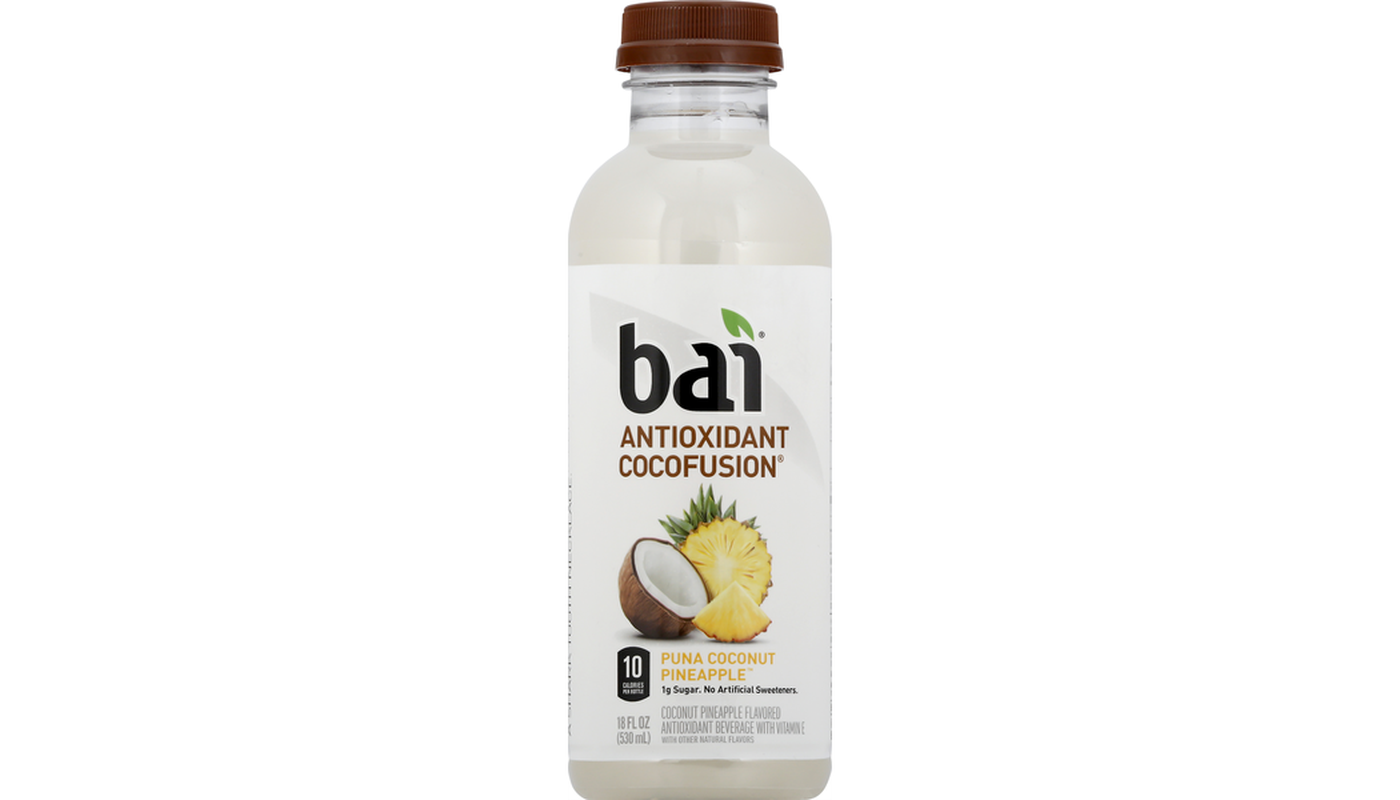 Order Bai Antioxidant Cocofusion Antioxidant Beverage Puna Coconut Pineapple 18 oz Bottle food online from JR Food Mart store, Camarillo on bringmethat.com