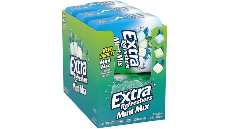 Order WRIGLEY`S EXTRA Refreshers Mint Mix Gum 6 Count food online from Route 7 Food Mart store, Norwalk on bringmethat.com