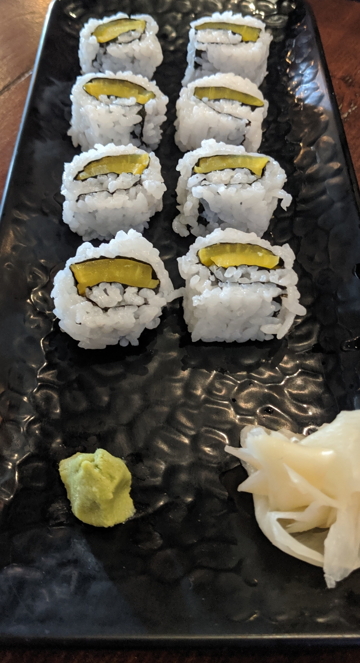 Order Oshinko (Pickle) Roll food online from Harajuku Taproom store, Culver City on bringmethat.com