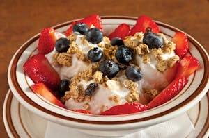 Order Greek Yogurt, Pecans, & Fresh Strawberries food online from Sunnyside Cafe & Restaurant store, Virginia Beach on bringmethat.com