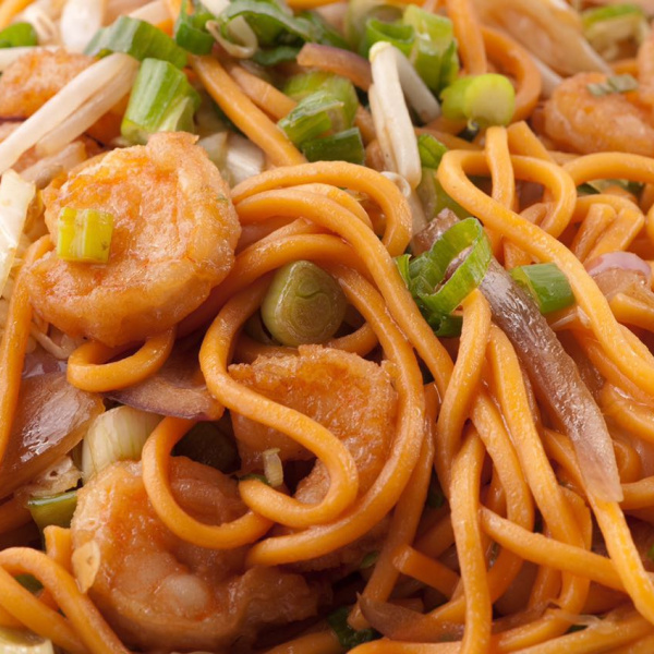 Order Shrimp Chow Mein Noodle food online from China A Go Go (Losee) store, North Las Vegas on bringmethat.com