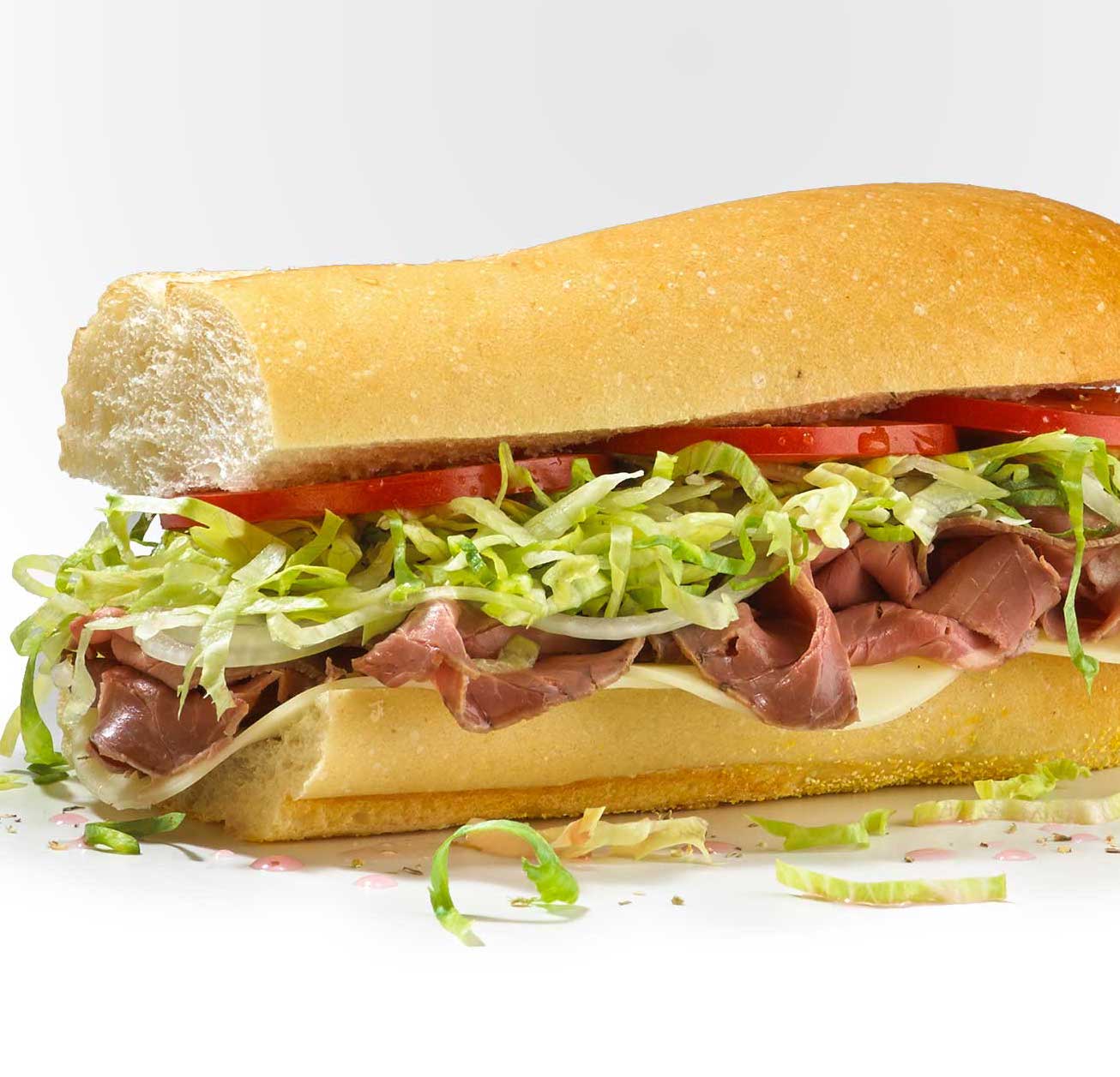 Order Large Roast Beef Cold Sub food online from Tony's Pizzeria store, New Hartford on bringmethat.com