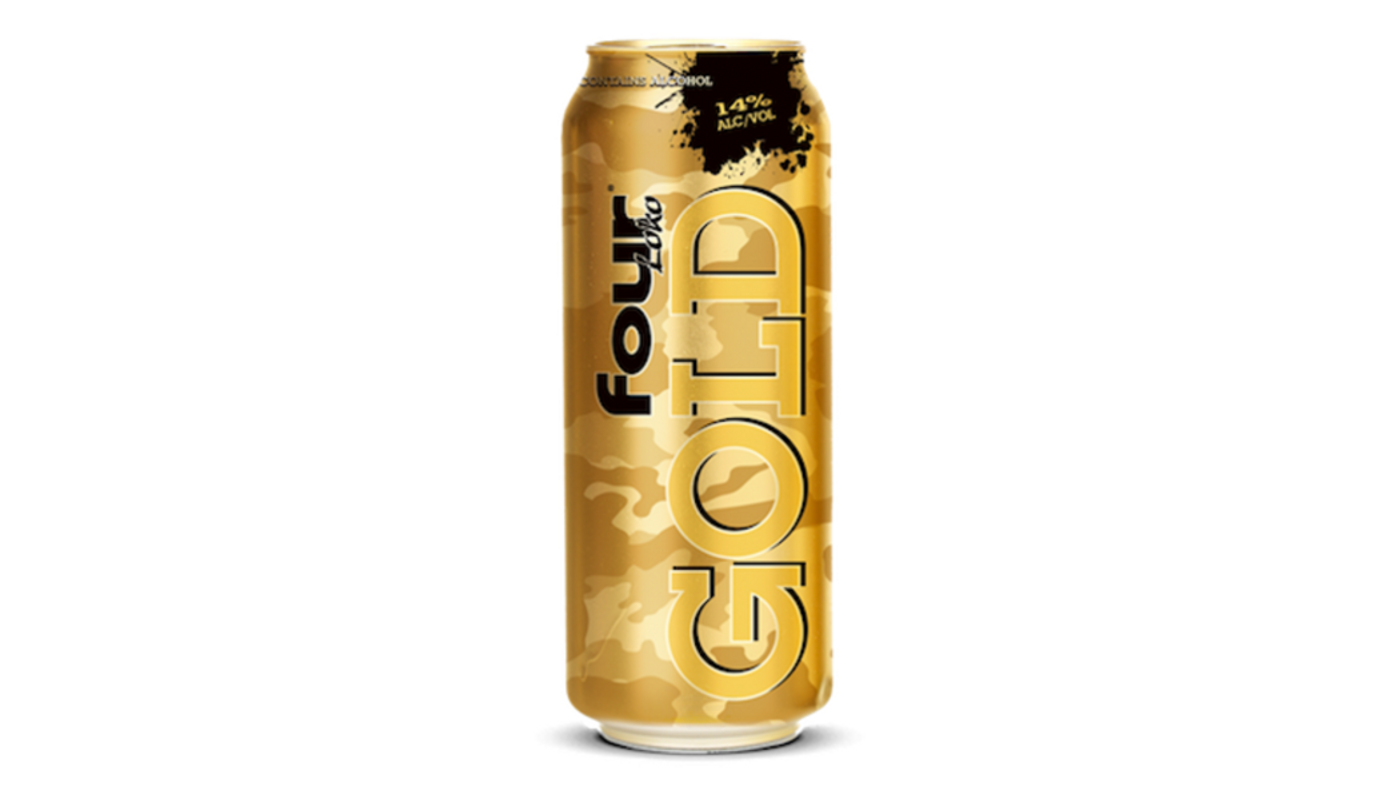 Order Four Loko Gold 23.5oz Can food online from Orcutt Liquor & Deli store, Orcutt on bringmethat.com