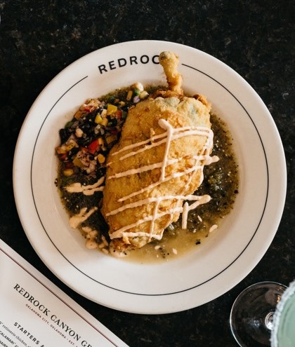 Order Stuffed Poblano food online from Redrock Canyon Grill store, Oklahoma City on bringmethat.com
