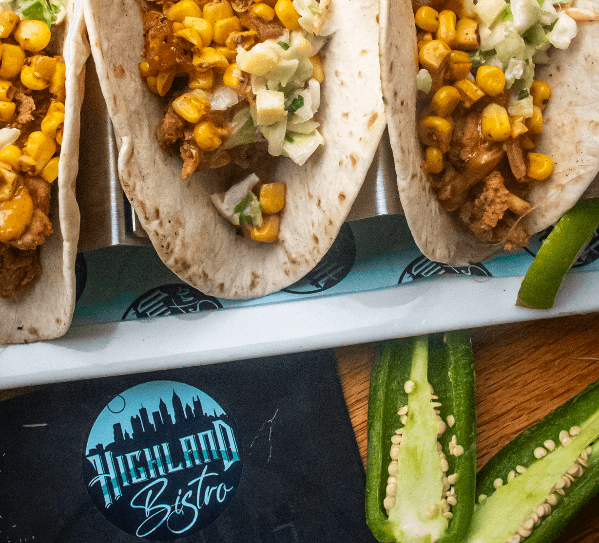 Order Twisted Tacos food online from Highland Bistro store, Atlanta on bringmethat.com