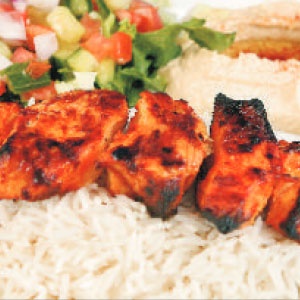 Order Chicken Kabob Plate food online from Shawarma House store, Los Angeles on bringmethat.com