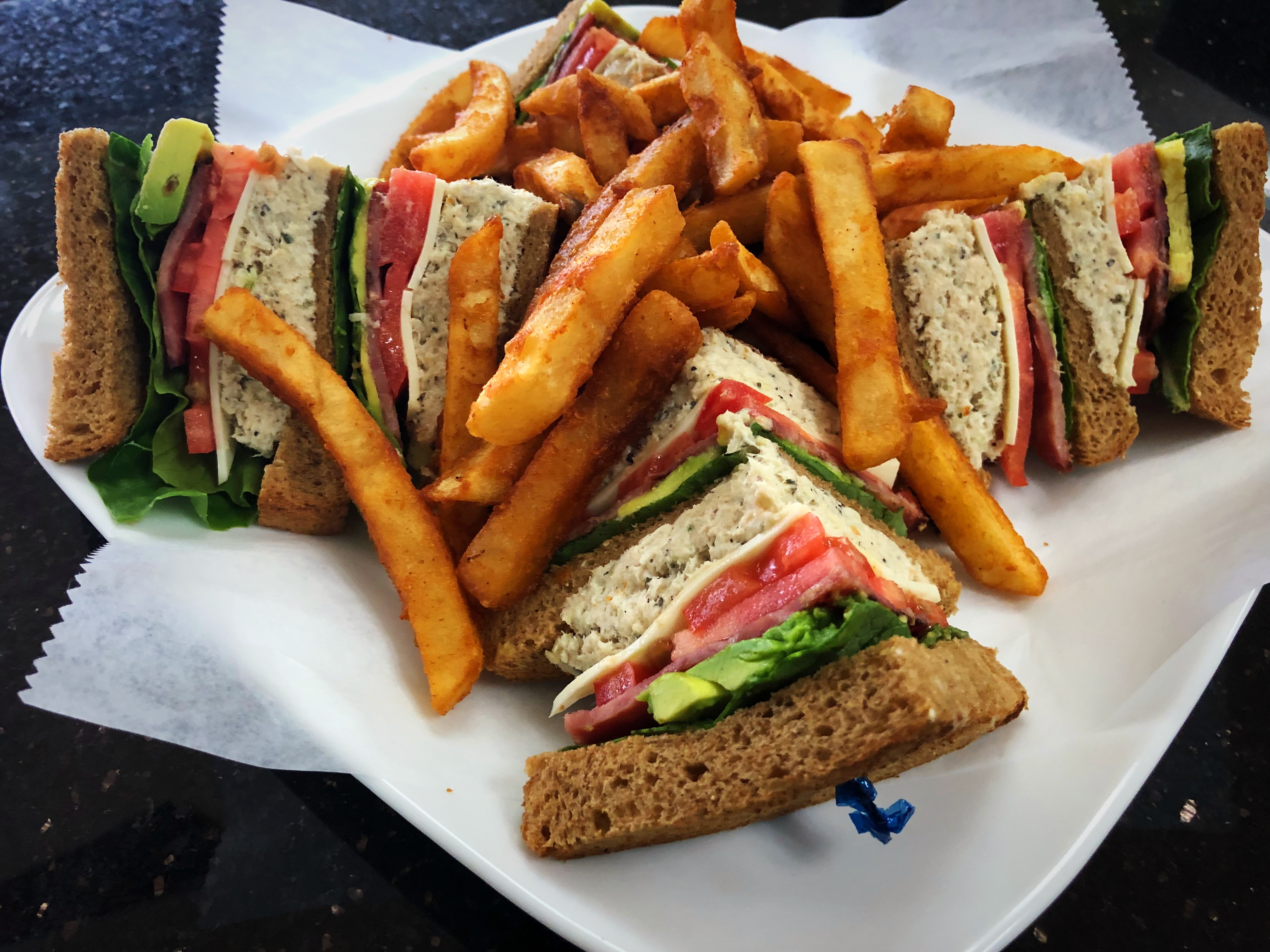Order Chicken Salad Club food online from Healthy Garden & Gourmet Pizza store, Collingswood on bringmethat.com