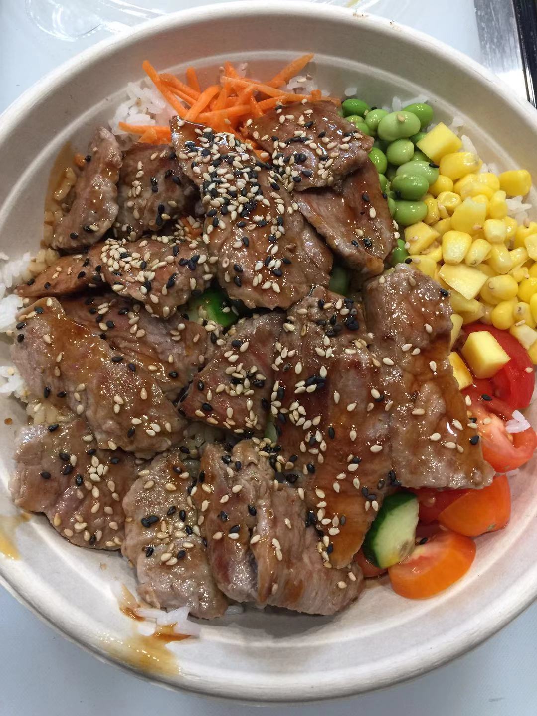 Order Grilled Beef Bowl food online from Poke Station store, New York on bringmethat.com