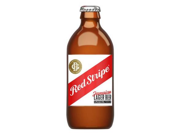 Order Red Stripe - 6x 11.2oz Bottles food online from Cardinal Wine & Spirits store, Gurnee on bringmethat.com