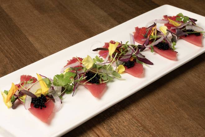 Order Tuna Carpaccio food online from Zeppin Sushi LLC store, Encino on bringmethat.com