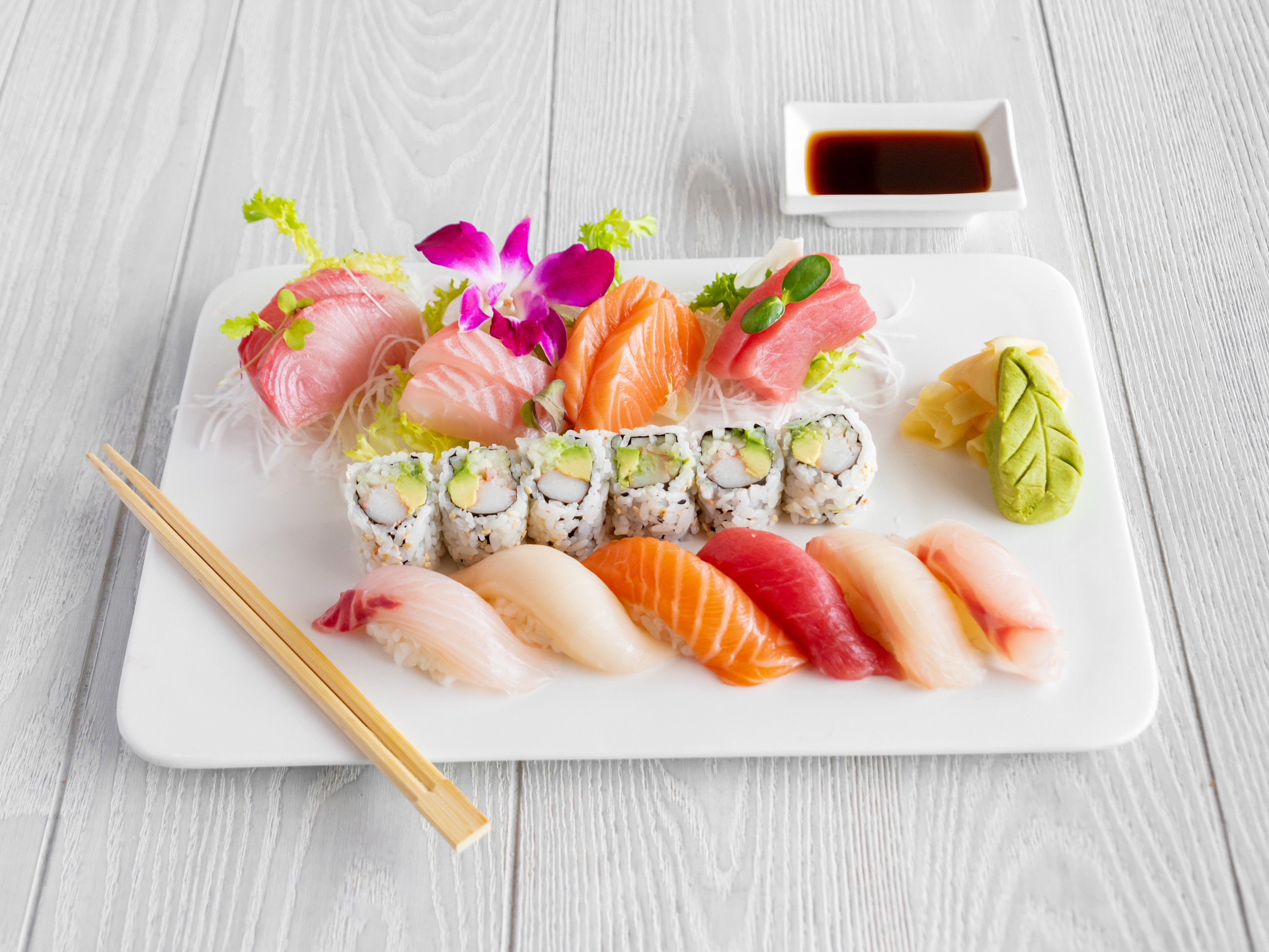 Order Sushi Sashimi Combo food online from Mino Japanese Restaurant & Sushi Bar store, Malvern on bringmethat.com