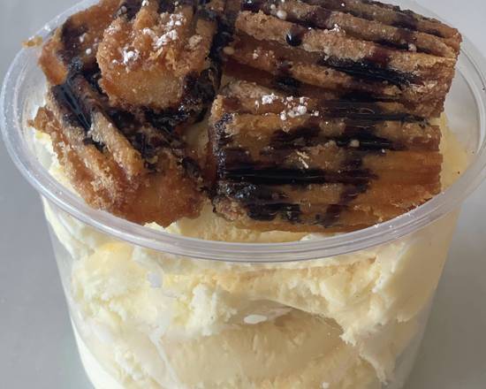Order Ice Cream-Churro Cup food online from Rosarito Fresh Mexican Grill store, Goleta on bringmethat.com