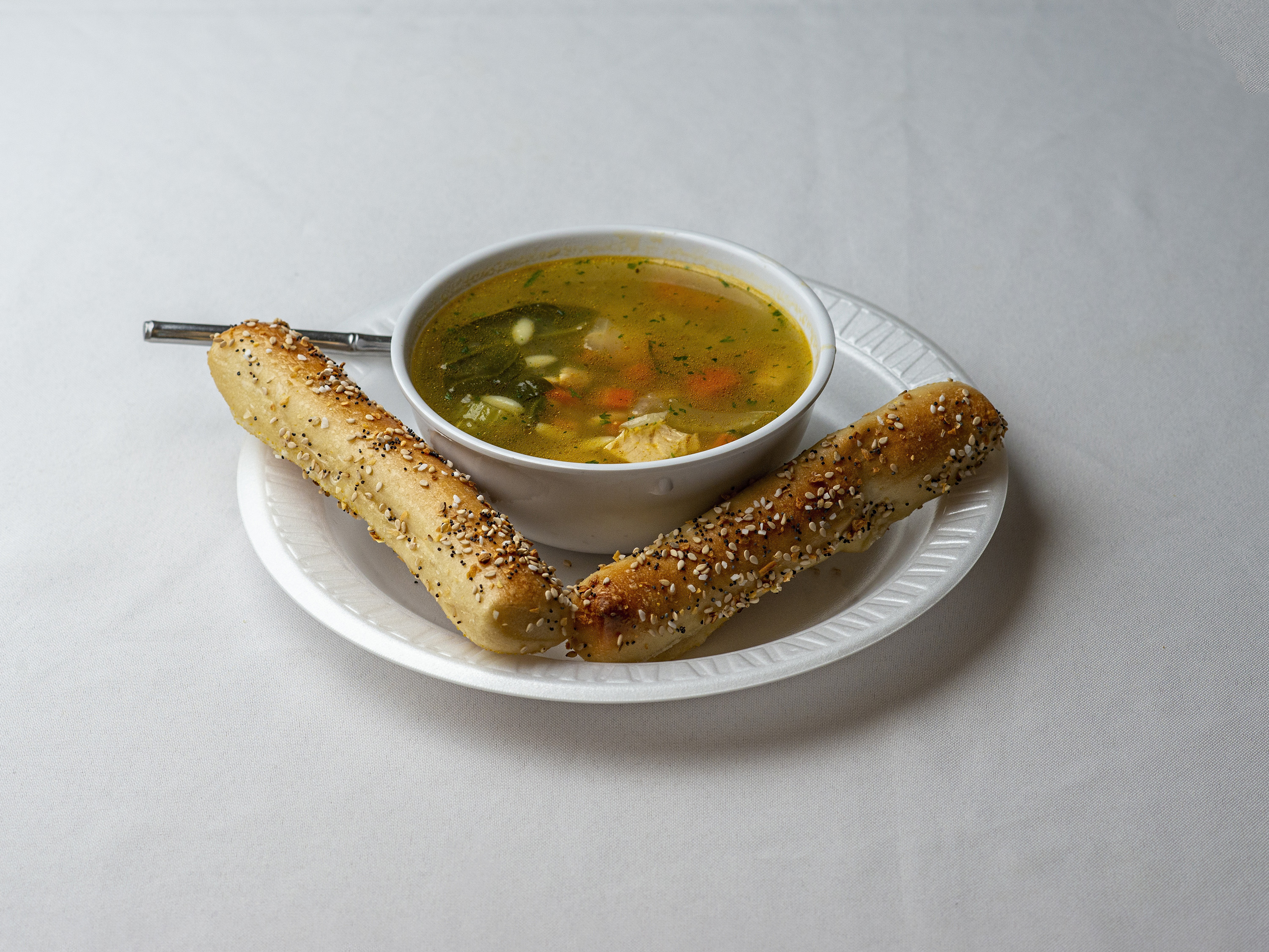 Order Chicken Noodle Soup food online from The Bagel Club store, Flemington on bringmethat.com