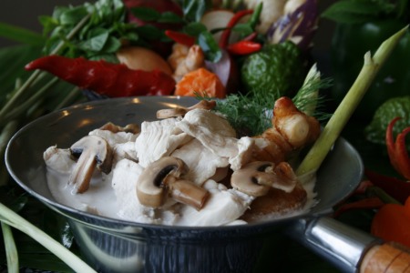 Order Tom Kha Gai food online from Thai Spice Asian Gourmet store, Katy on bringmethat.com