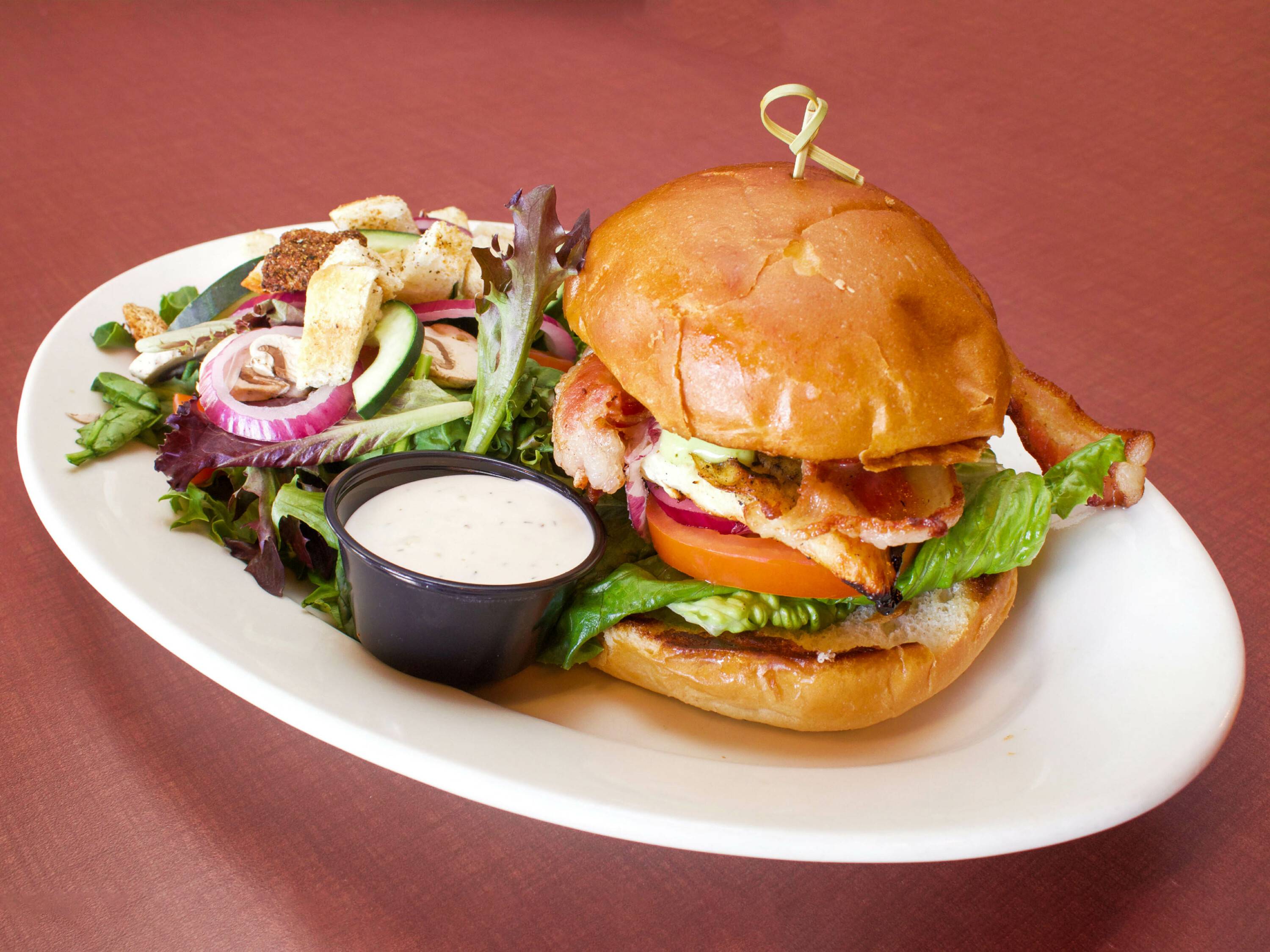 Order Grilled Chicken Sandwich food online from Slanted Tree Kitchen & Taproom store, Fairfield on bringmethat.com