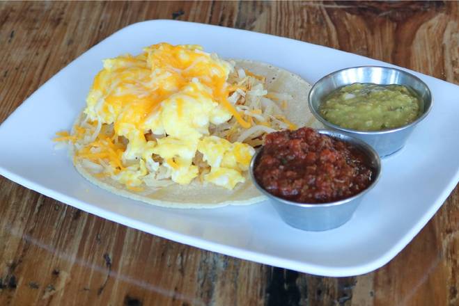 Order Breakfast Taco (1 pc) food online from Seven Mile Cafe store, Denton on bringmethat.com