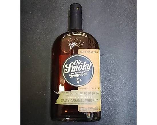 Order OLE SMOKY WHISKEY SALTY caramel 750ml food online from Round Up Liquor & Grocery store, Wildomar on bringmethat.com