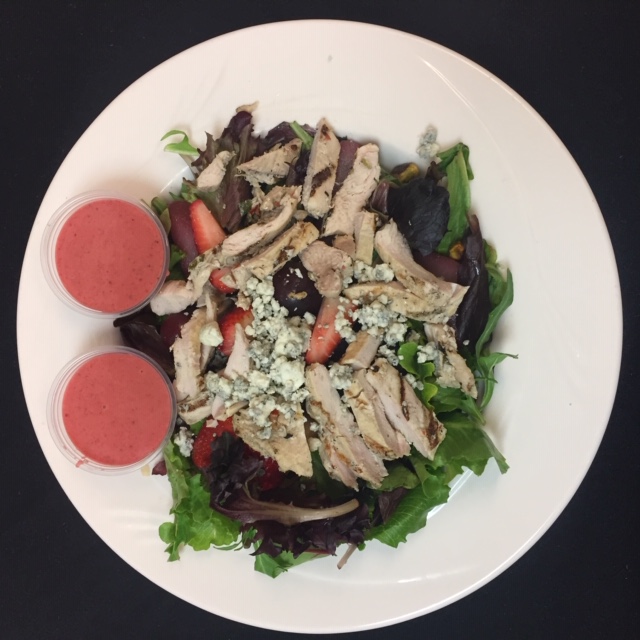Order Grilled Chicken and Poached Pear Salad food online from 59th And Lex Cafe store, Newport Beach on bringmethat.com