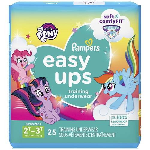 Order Pampers Easy Ups Training Underwear Girls Jumbo Size 2T-3T - 25.0 ea food online from Walgreens store, GRASS VALLEY on bringmethat.com