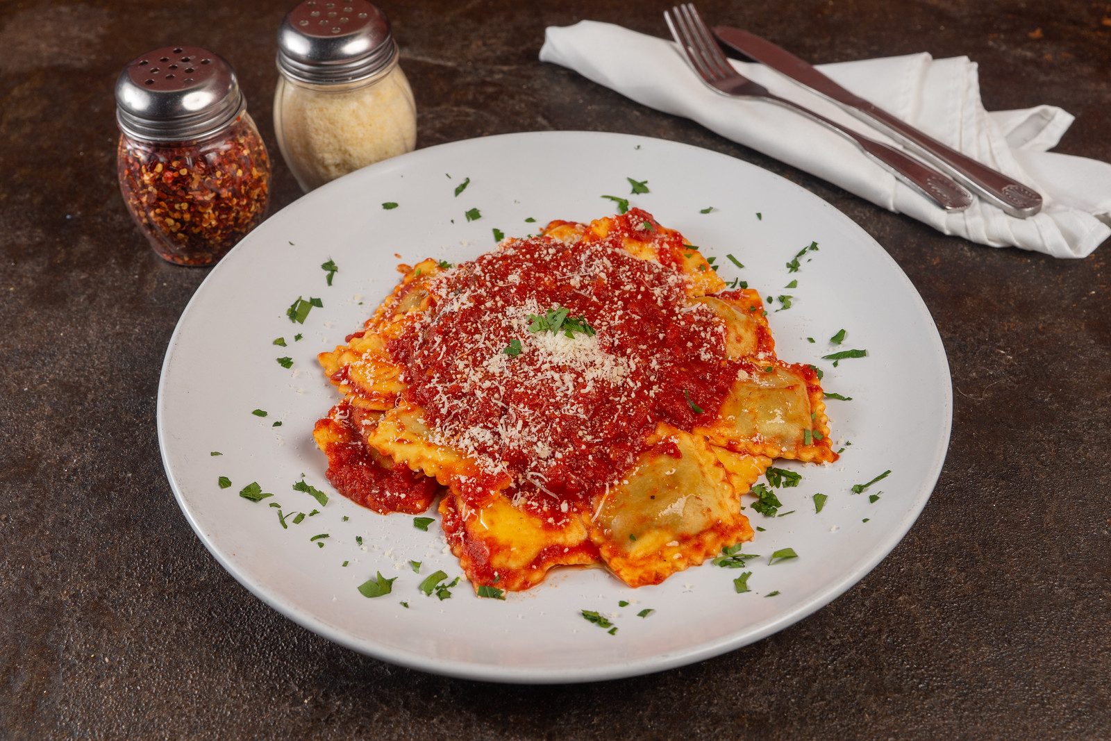 Order Ravioli food online from Buono Authentic Pizzeria store, Long Beach on bringmethat.com