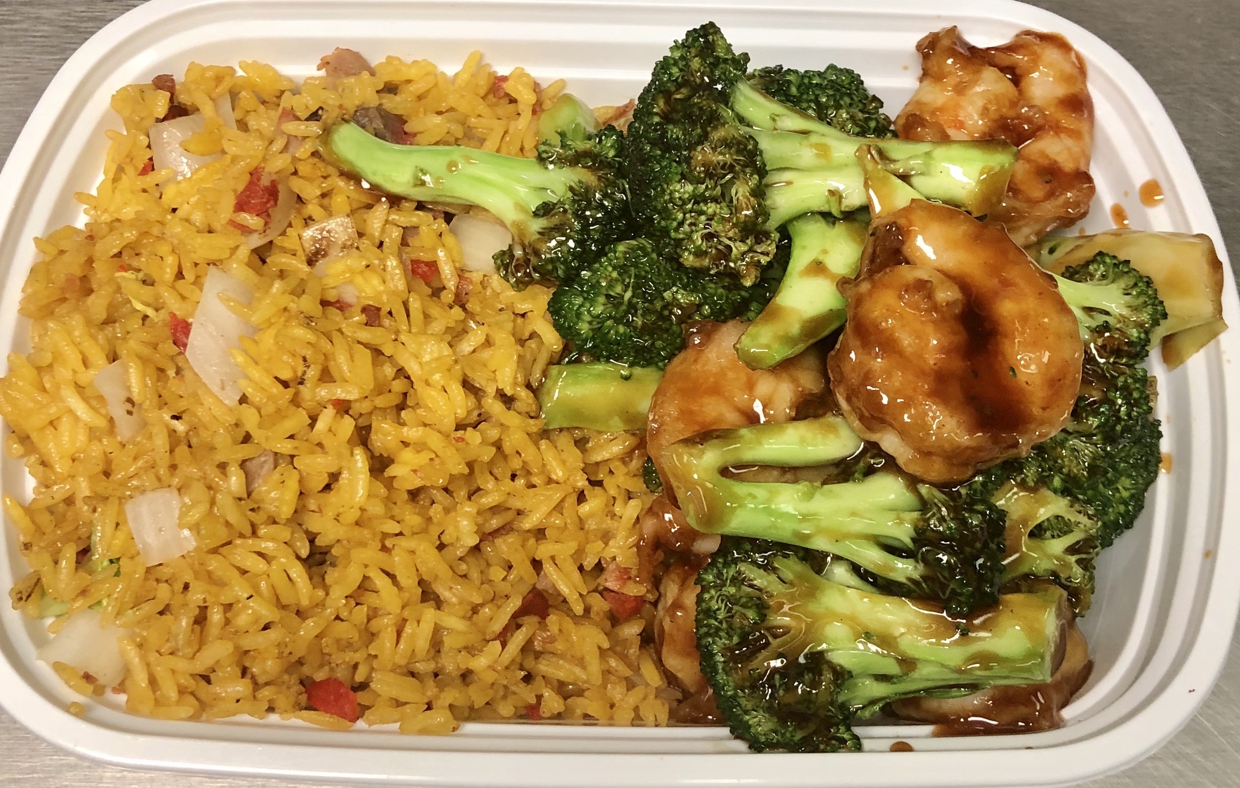Order C3. Shrimp with Broccoli Combo food online from China Star store, Dunbar on bringmethat.com