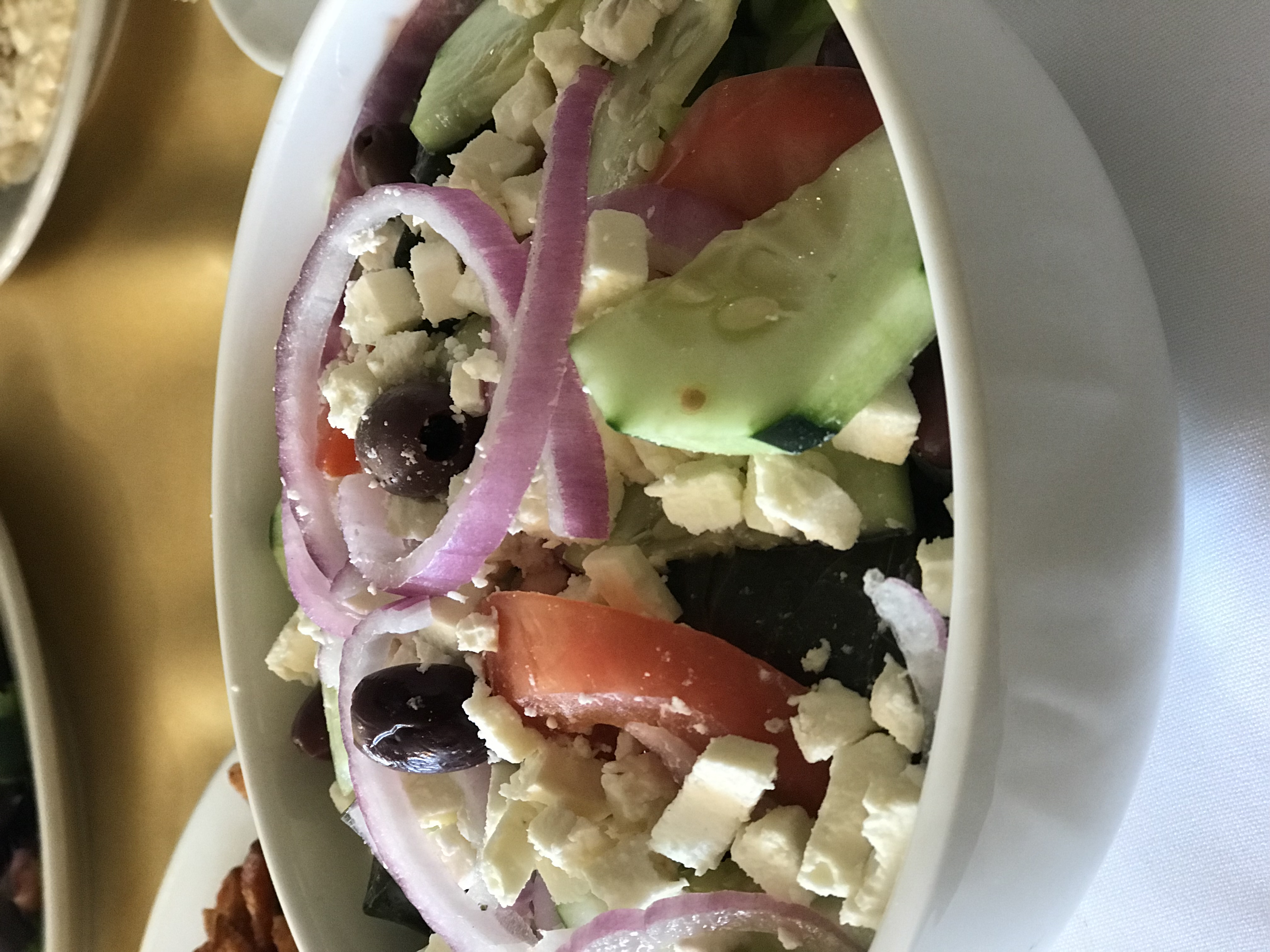 Order Greek Salad food online from Garbanzo Grill store, Weehawken on bringmethat.com