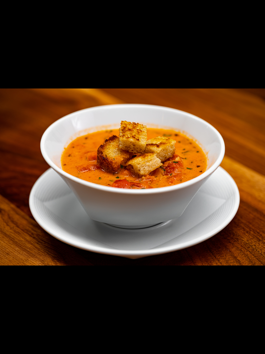 Order Rustic Organic Tomato Soup food online from Red Oak Craft Bar and Rotisserie store, San Rafael on bringmethat.com