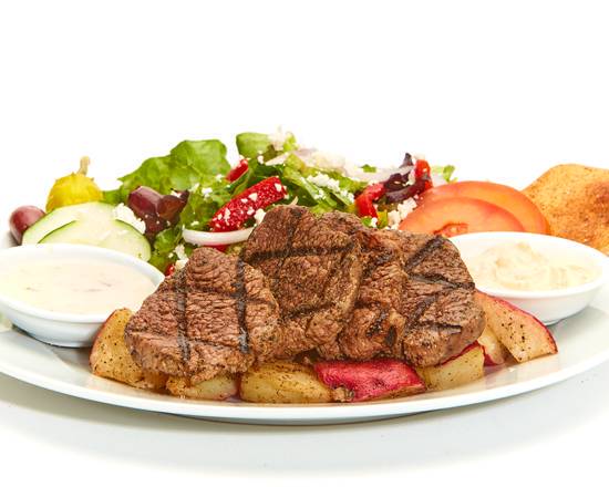 Order Grilled Beef Tender Feast food online from Taziki's Mediterranean Cafe store, Charlotte on bringmethat.com