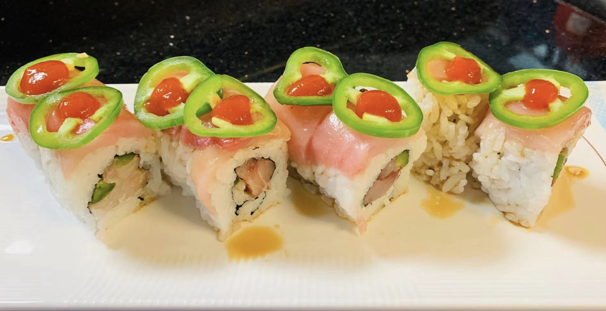 Order Hot Cha Cha Roll food online from Super Sushi store, Las Vegas on bringmethat.com