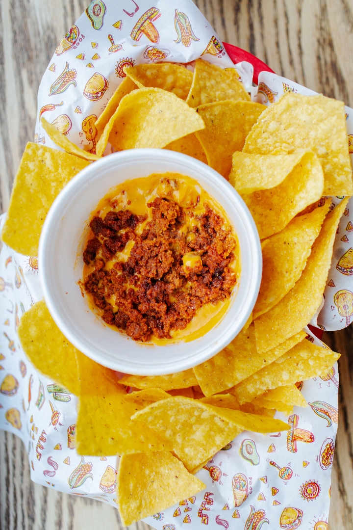 Order Chips & Queso with Chorizo food online from Don Juan Mex Grill store, Emmaus on bringmethat.com