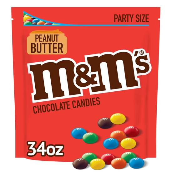 Order M&M'S Peanut Butter Milk Chocolate Candy, Party Size, 34 oz Bag food online from CVS store, FOWLER on bringmethat.com