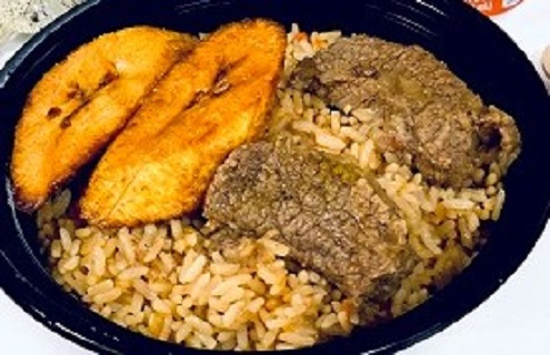 Order Coconut Rice with Beef food online from Houston Hot Wings store, Stafford on bringmethat.com