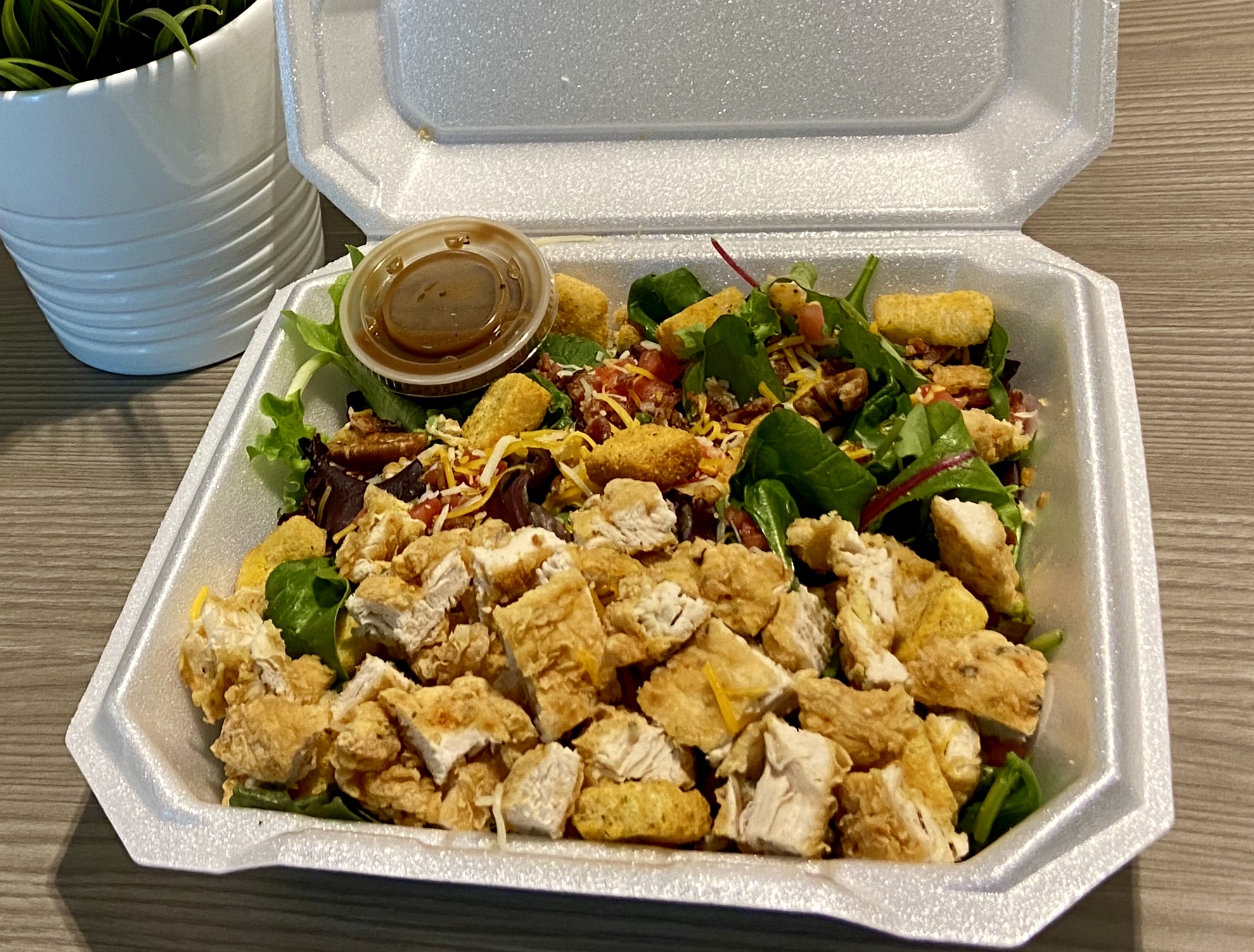 Order Crispy Chicken Salad food online from Cafe At The Towers store, Phoenix on bringmethat.com