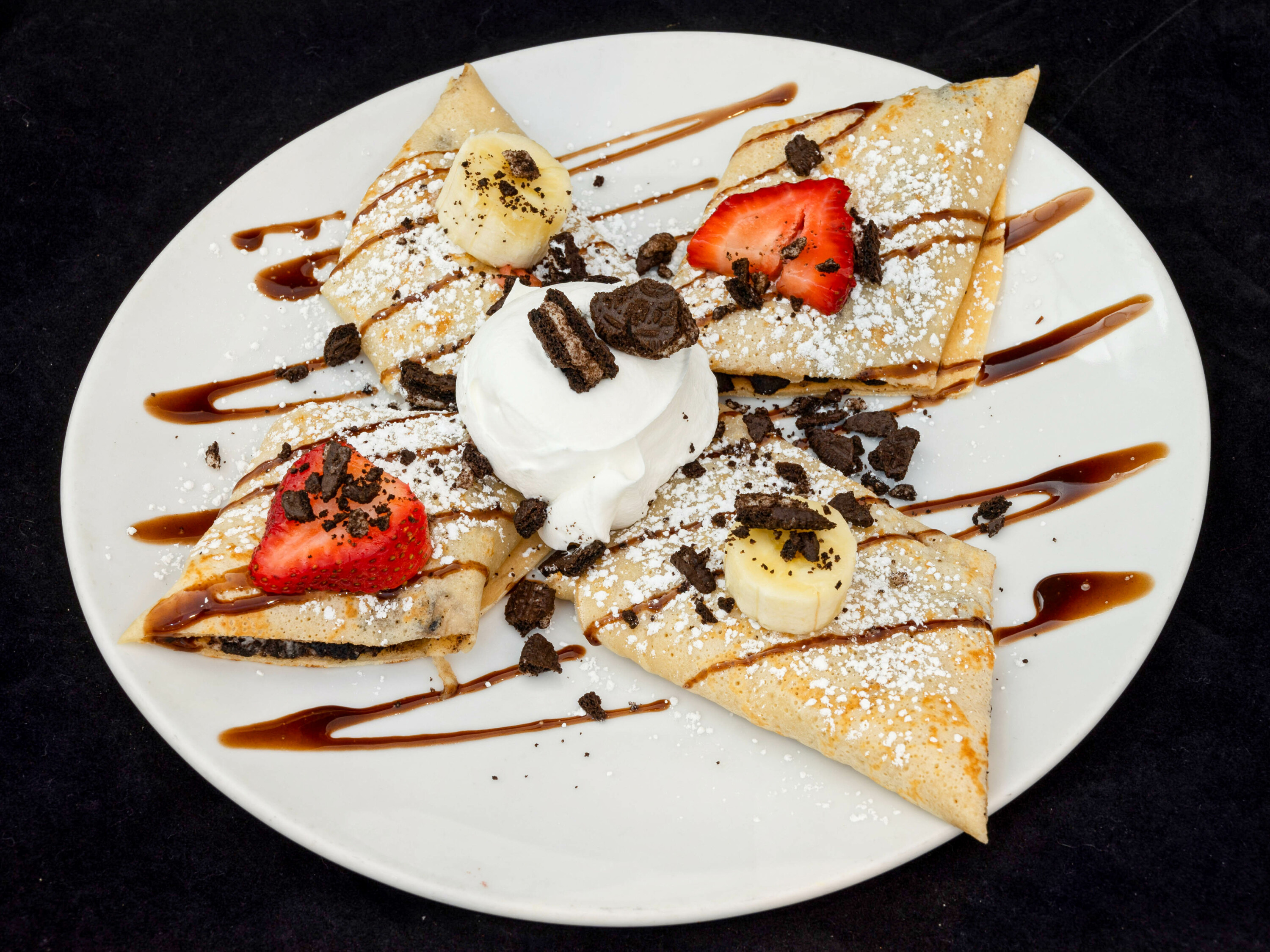 Order Oreo and Cream Sweet Crepe food online from Crepes Du Nord store, Bridgewater Township on bringmethat.com