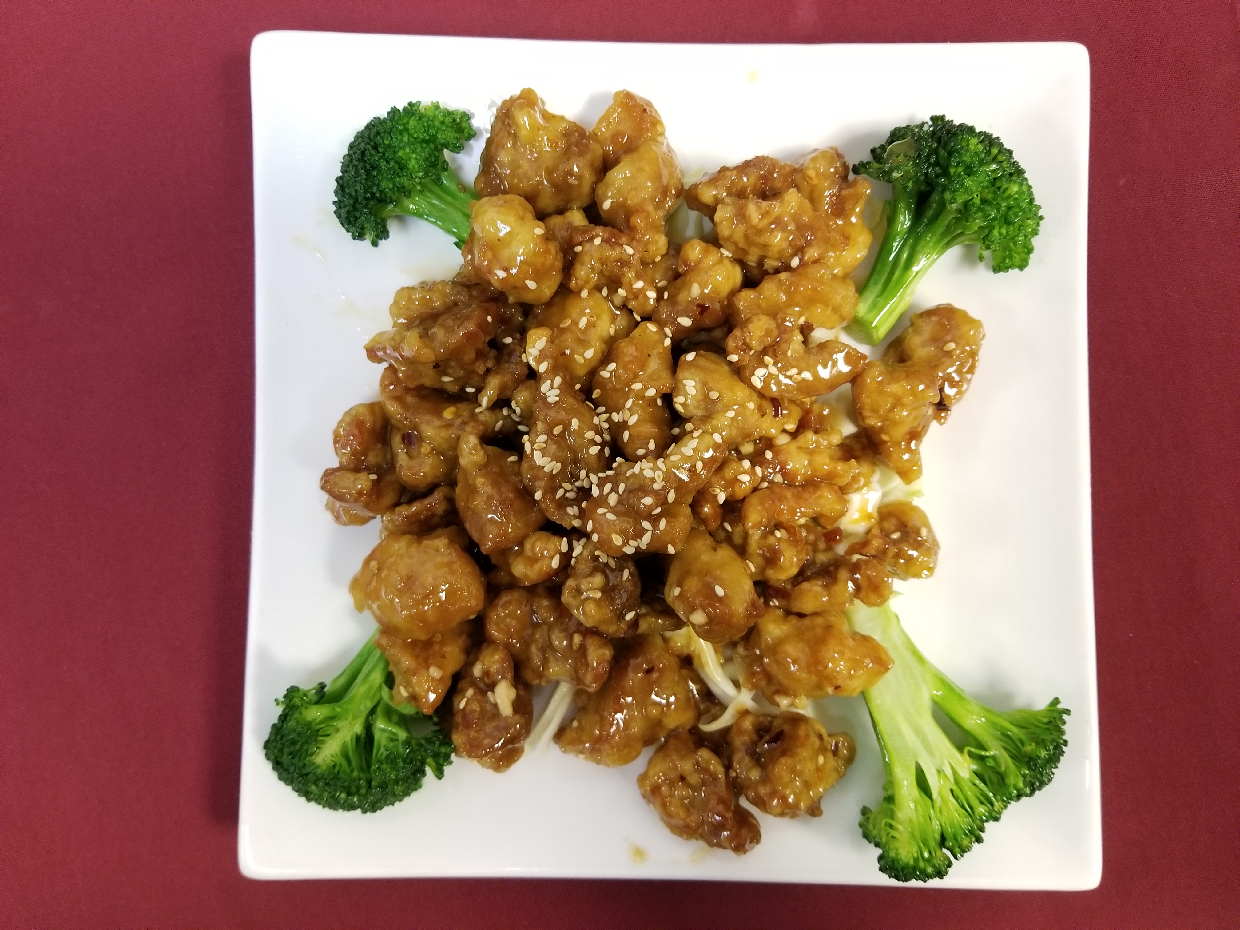 Order 67. Sesame Chicken food online from Tsai's Chinese Bistro store, Albuquerque on bringmethat.com