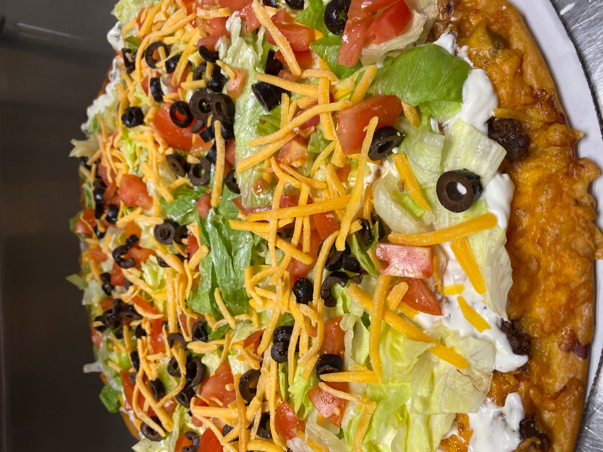 Order Taco Thin Crust Pizza food online from Beggars Pizza store, Bolingbrook on bringmethat.com