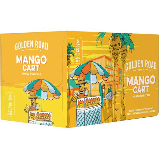 Order Golden Road Mango Cart 15 Pack food online from Liquor Wine & Beer World store, Santa Monica on bringmethat.com
